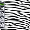 Zebra Pattern Vector Design
