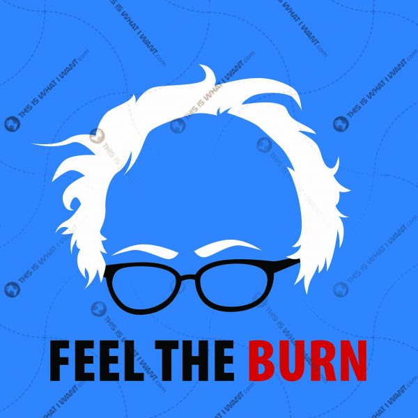 Feel the Burn - Bernie Sanders for President - Vector Art Design Hi Quality - 8 PCS in a pack