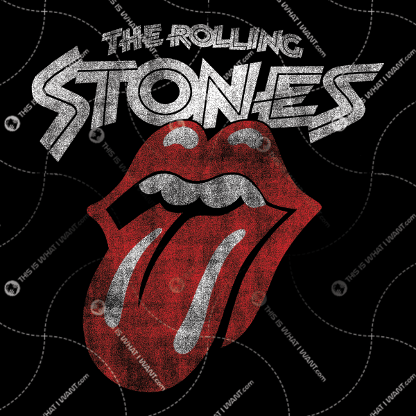 Rolling Stone Logo Inspired Printable Art Design - Faded Retro- Bold Text Style - Vector Art Design - Hi Quality