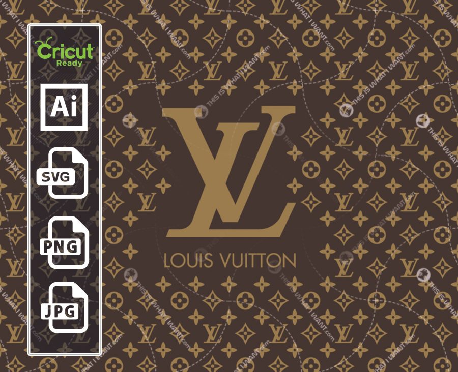 Louis Vuitton Logo + monogram Inspired - Vector Art Design ...