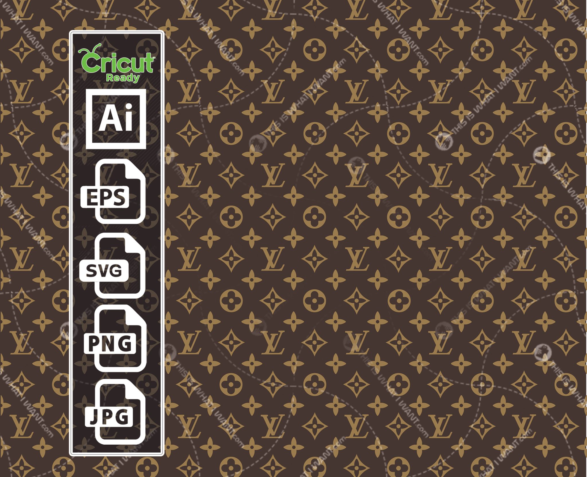 LV Inspired printable Monogram Art - This is What I Want