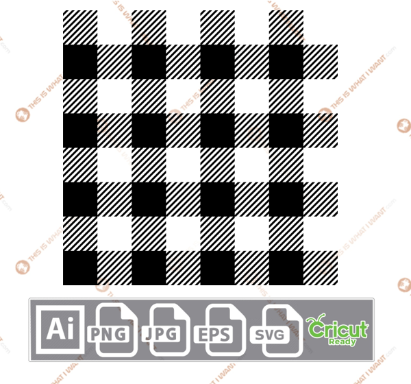 Checkered Pattern Design - Print n Cut Hi-Quality Vector Bundle - Ai, Svg, Jpg, Png, Eps - Cricut Ready
