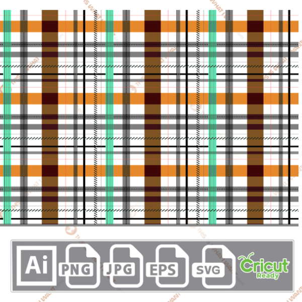 Plaid Pattern Design - Print n Cut Hi-Quality Vector Bundle - Ai, Svg, Jpg, Png, Eps - Cricut Ready