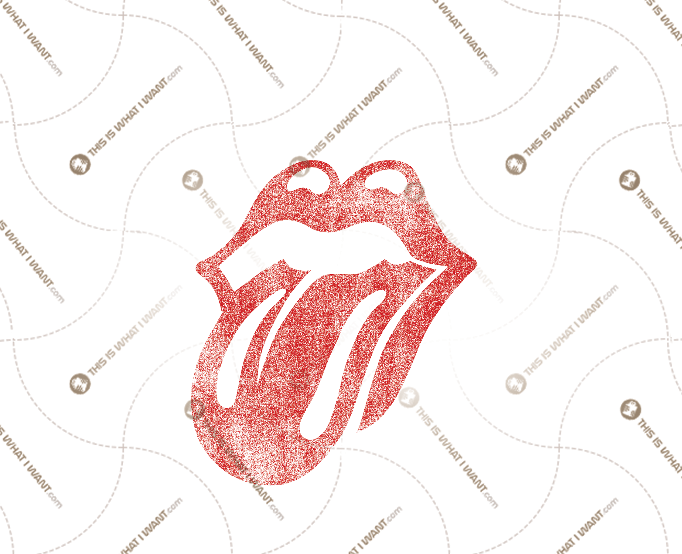 Rolling Stone Logo Inspired Printable Art Design - Faded Retro Original Style