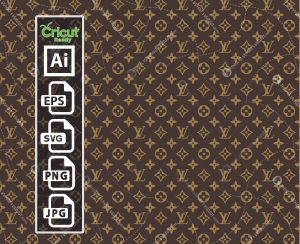 LV Inspired printable Monogram Art