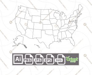 USA Map 50 states