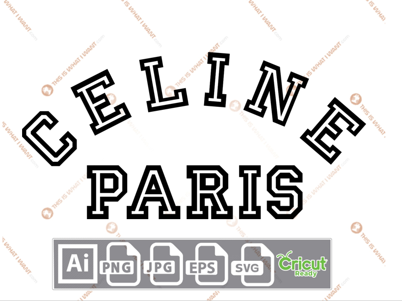 Celine Paris Inspired Vector Art Design – Hi-Quality digital
